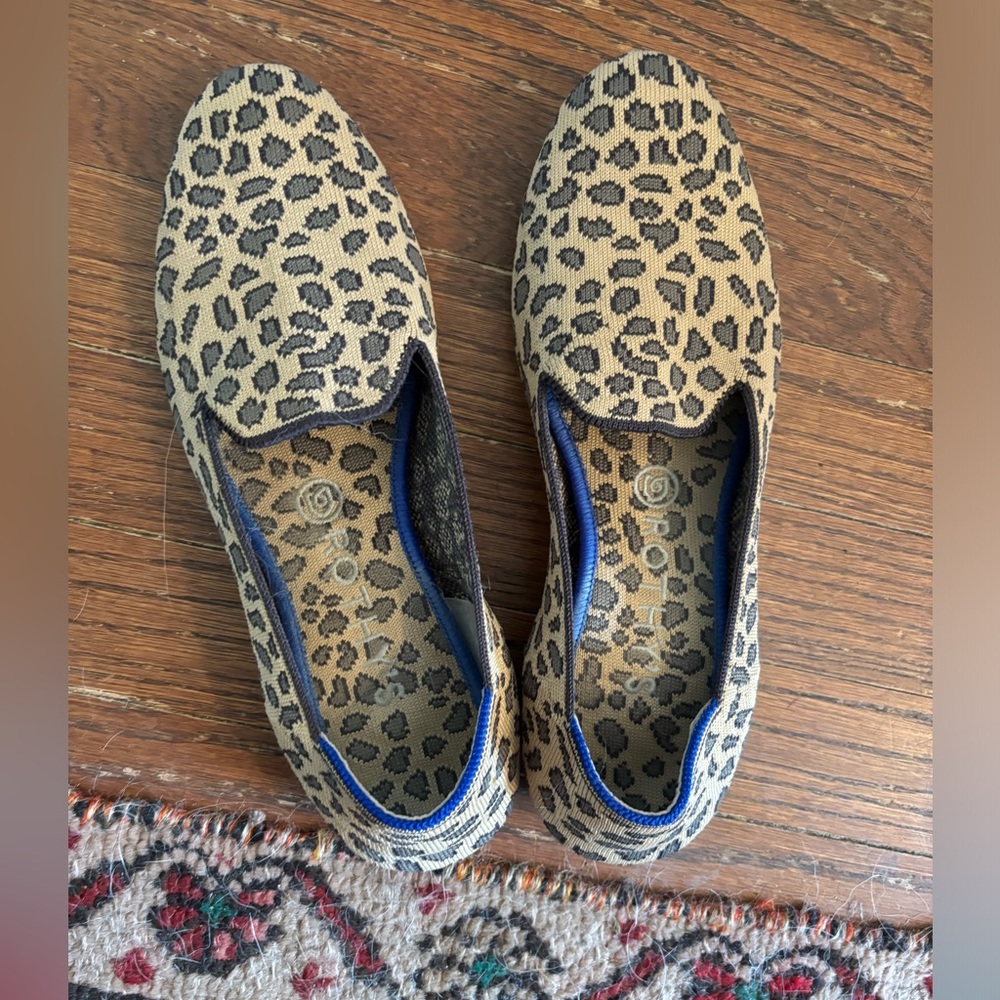 Rothys cheetah print flats